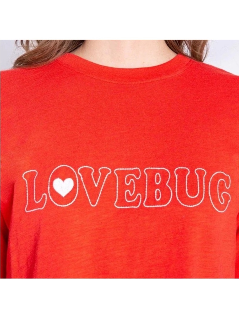 PJ Salvage XLarge Top Lovebug Red Cotton boxy short sleeve T-Shirt NWT - Picture 6 of 12